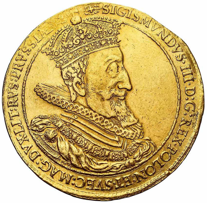 Zygmunt lll Waza. Donatywa wagi 10 dukatów 1614, Gdańsk